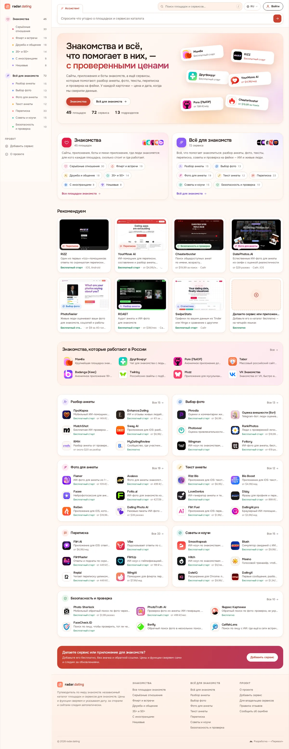 radar.dating: главная